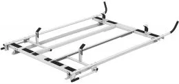 4PCSCC – HOLMAN Ladder Rack, Rain Gutter Mount Multi-Fit Passenger And Driver Side Powder Coated White Steel
